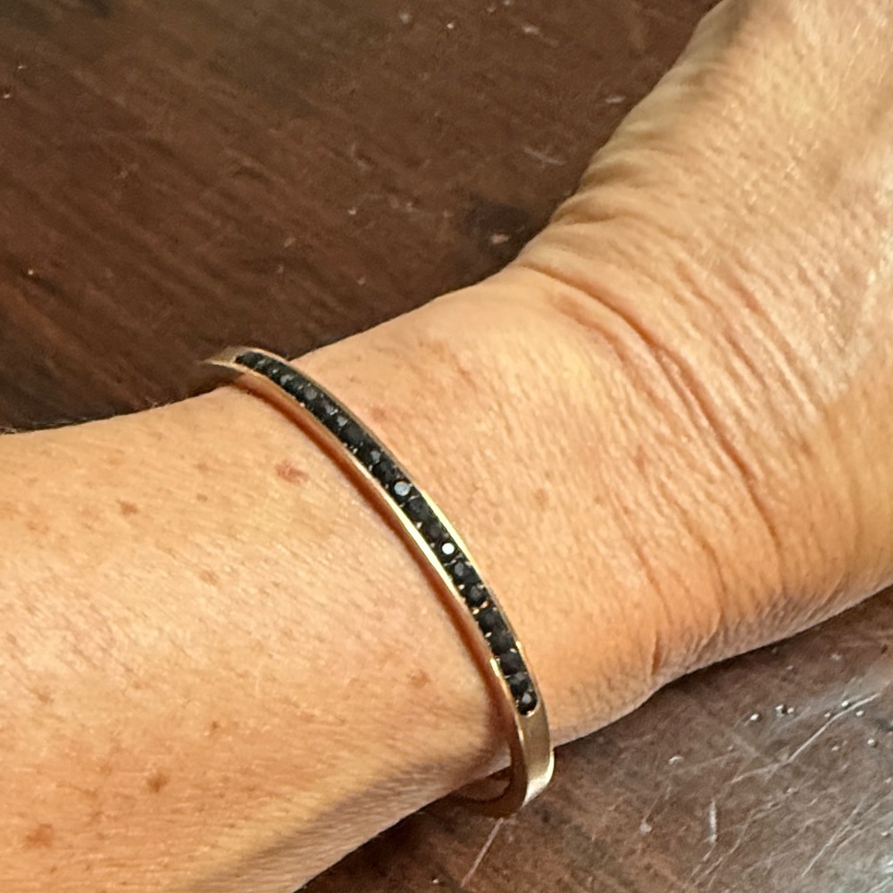 Elegant rose Gold and Black Bracelet
